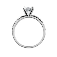 Solitär 2 Labordiamant Ring 14k Gold