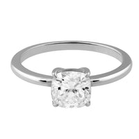 Naturdiamant Ring 14k Gold Kissen Schliff