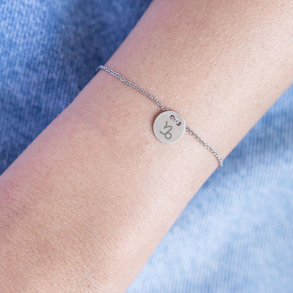 Sternzeichen Armband Sterling Silber rhodiniert