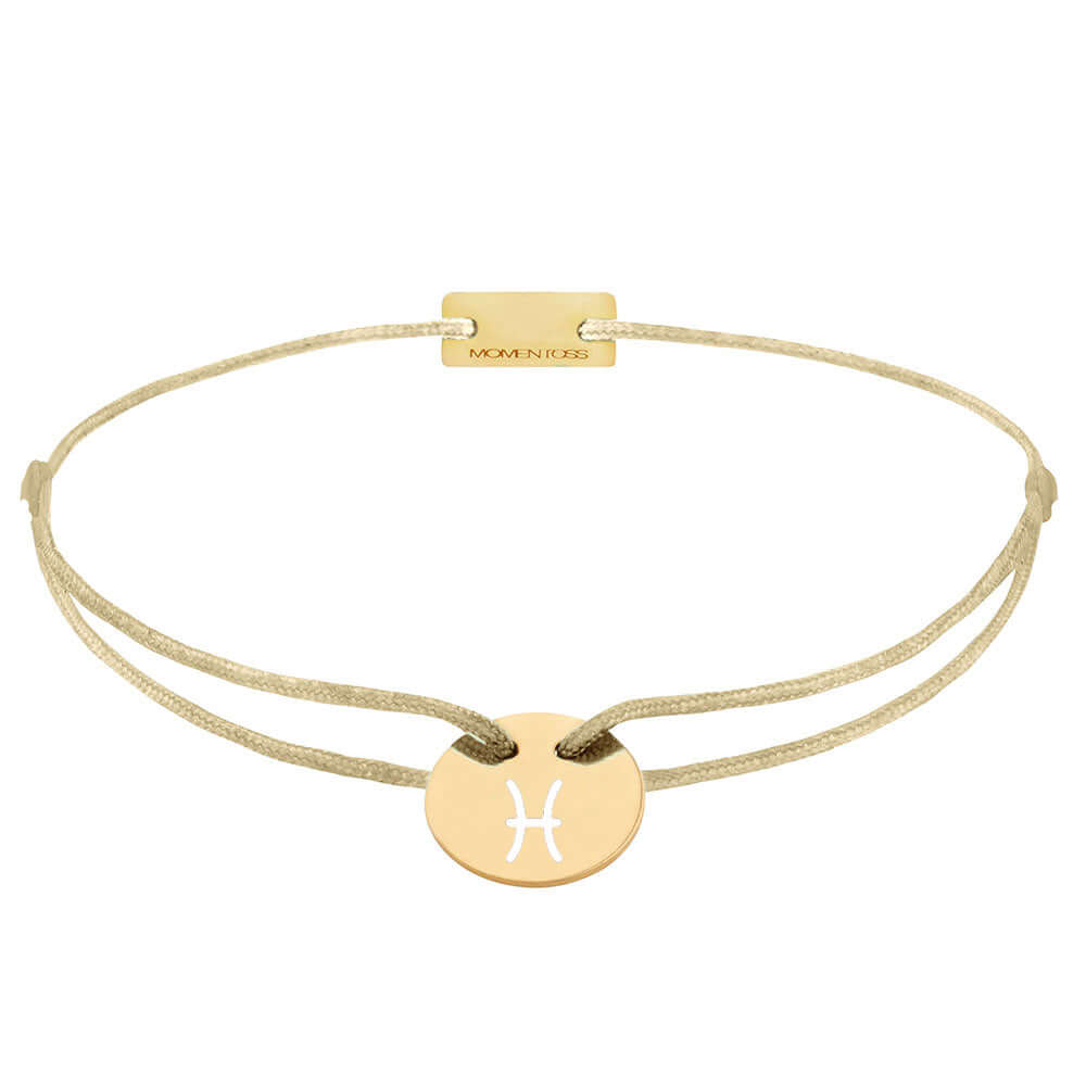 Sternzeichen Fische Armband Silber vergoldet