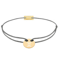 Sternzeichen Zwillinge Armband Silber vergoldet