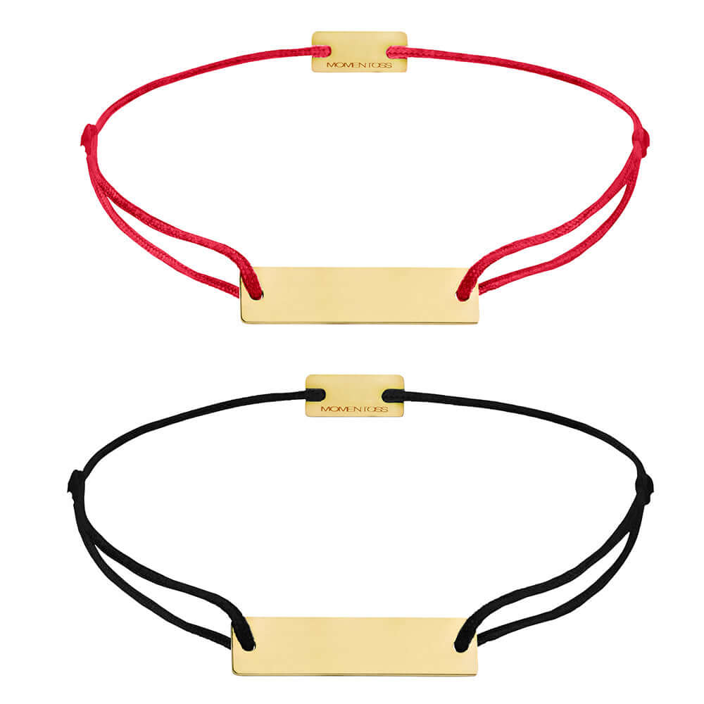 Partner Armbänder Sterling Silber vergoldet, inkl. Geschenkbox