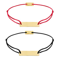 Partner Armbänder Sterling Silber vergoldet, inkl. Geschenkbox