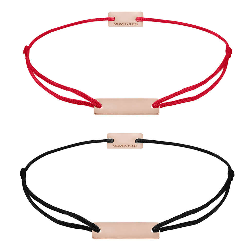 Partner Armbänder Sterling Silber rosé vergoldet, inkl.  Geschenkbox