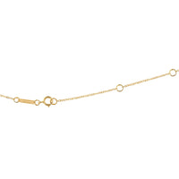 Halskette 18k Gold, Gravurplatte rund