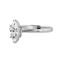 Lab Diamond Ring 14k Gold Marquise Schliff