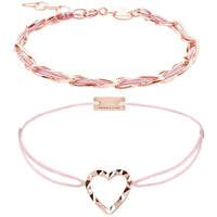 Armband Set Rosa – beide Armbänder Unico und Herz im Überblick