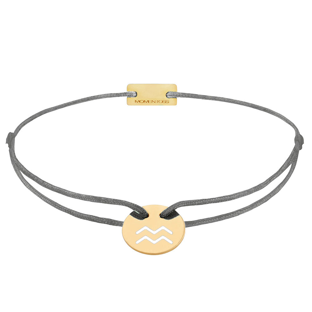 Sternzeichen Wassermann Armband Silber vergoldet