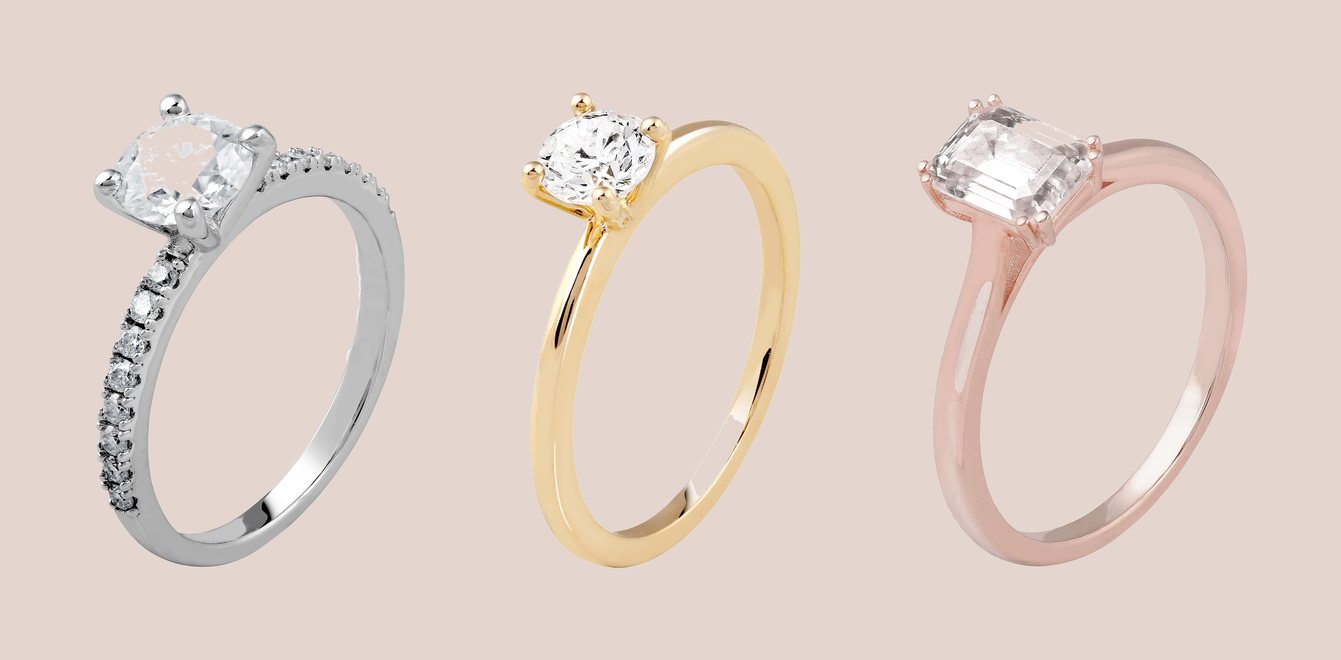 Verlobungsringe in Weißgold, Gelbgold und Roségold mit Lab-Grown Diamant