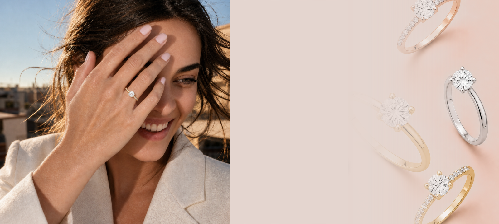 Verlobungsringe mit Lab-Grown Diamanten in 14k Gold — Momentoss