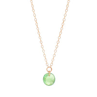 Necklace 18kGold green Tourmaline