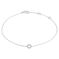 Diamond Bracelet 18k Gold Circle