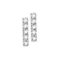 Diamond Earstuds 18k Gold Line mini