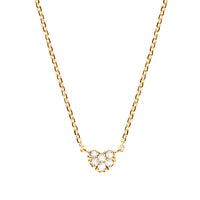 Diamond Halskette 18k Gold Heart pavé