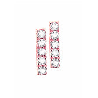 Diamond Earstuds 18k Gold Line mini