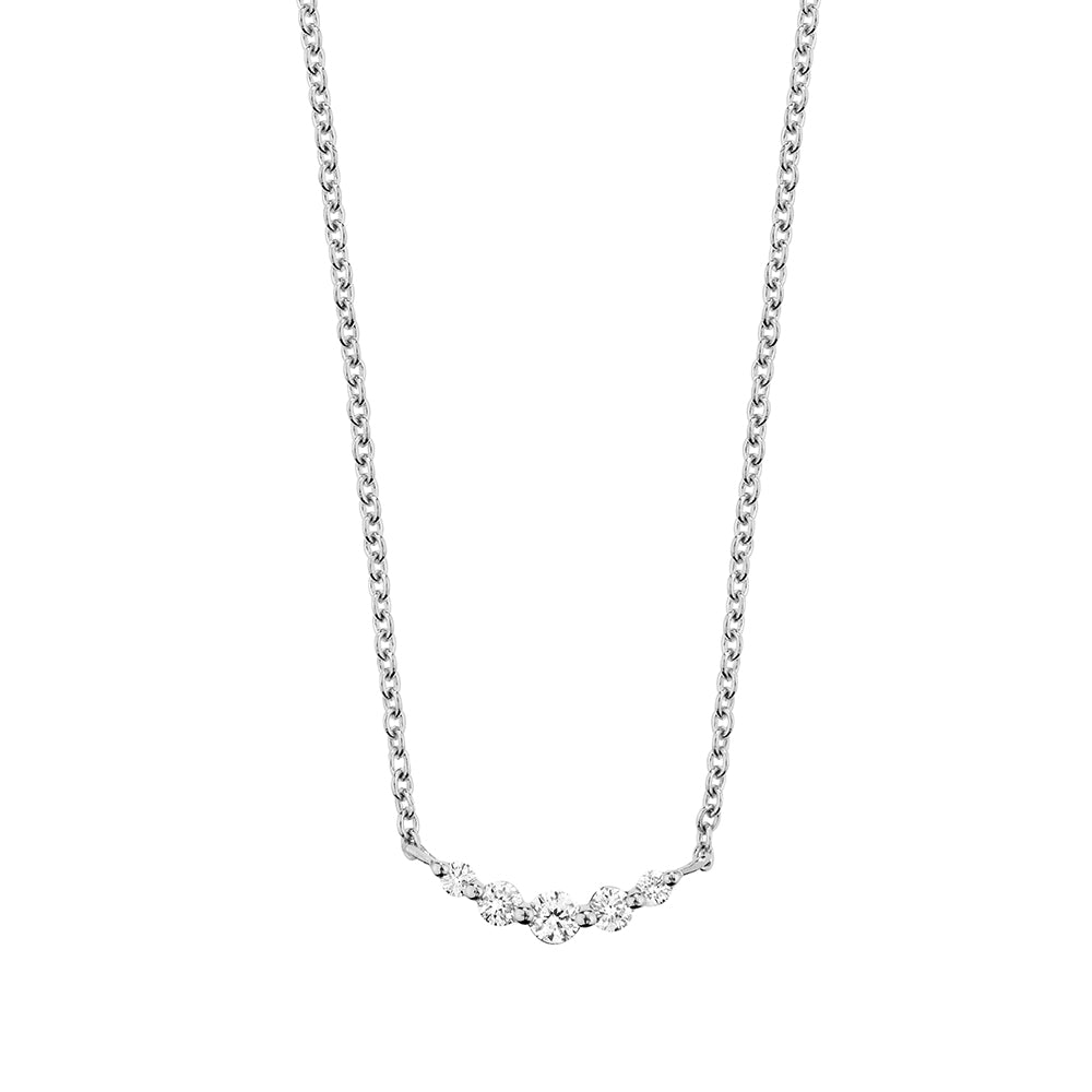 Diamond Necklace 18k Gold Floral