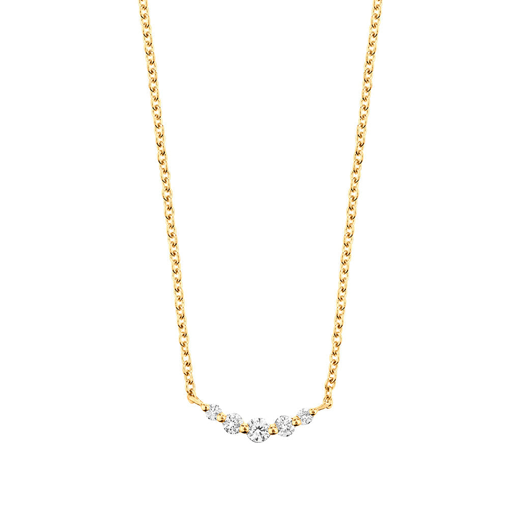 Diamond Halskette 18k Gold Floral