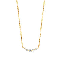 Diamond Necklace 18k Gold Floral
