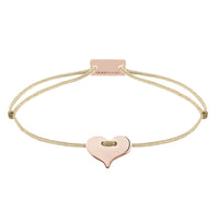 Herz Armband 925 Silber Roségold beige Liebe Momentoss Wien