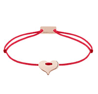 Herz Armband 925 Silber Roségold rot Liebe Momentoss Wien