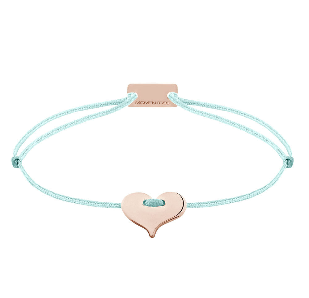 Herz Schmuckarmband 925 Silber Roségold türkis Liebe Momentoss Wien
