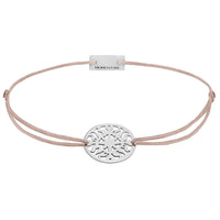 Sonne Stoffarmband 925 Silber braun Lebensfreude Momentoss Wien
