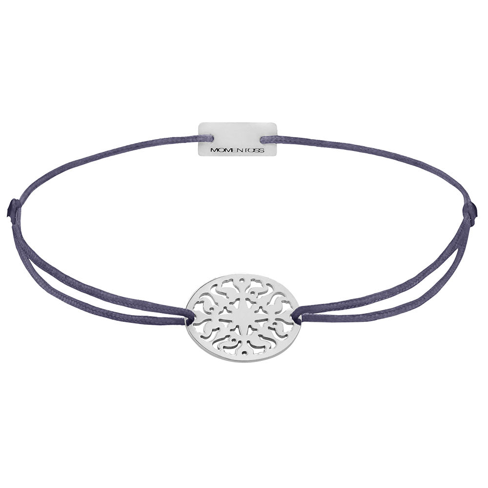Sonne Schmuckarmband 925 Silber grau-lila Lebensfreude Momentoss Wien