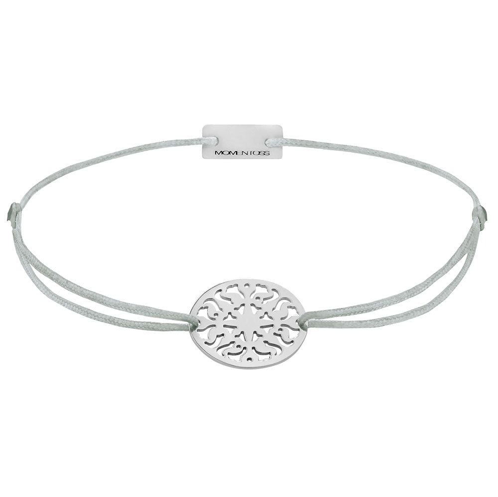Sonne Armband 925 Silber hellgrau Lebensfreude Momentoss Wien