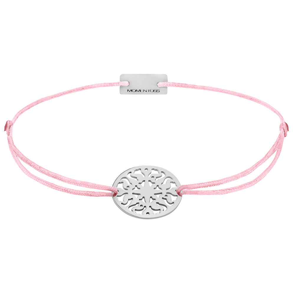 Sonne Armband 925 Silber dunkelrosa Lebensfreude Momentoss Wien