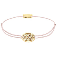 Lebensblume Freundschaftsarmband 925 Silber Gold beige Harmonie Momentoss Wien
