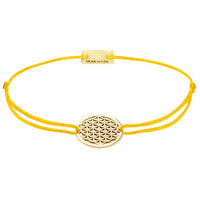 Lebensblume Freundschaftsarmband 925 Silber Gold gelb Harmonie Momentoss Wien