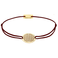 Lebensblume Schmuckarmband 925 Silber Gold braun Harmonie Momentoss Wien