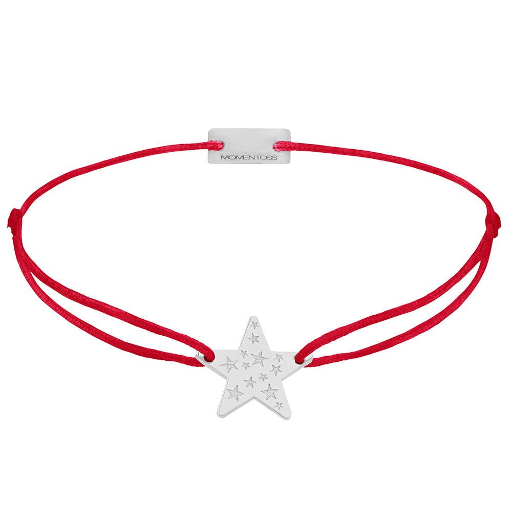 Stern Schmuckarmband 925 Silber rot Hoffnung Momentoss Wien