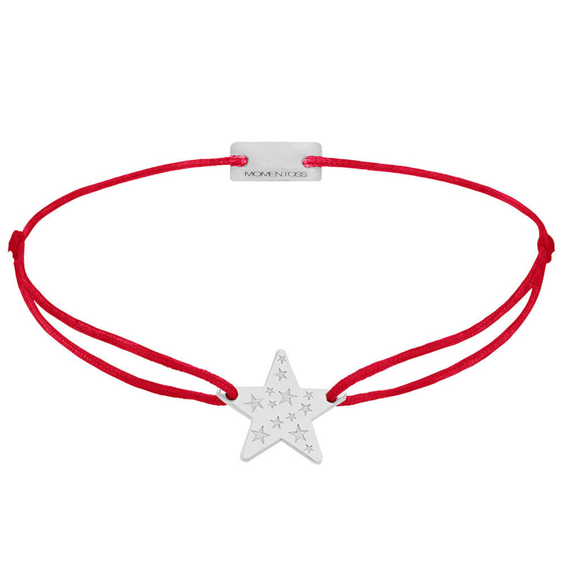 Stern Schmuckarmband 925 Silber rot Hoffnung Momentoss Wien