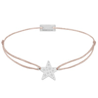 Stern Schmuckarmband 925 Silber braun-beige Hoffnung Momentoss Wien