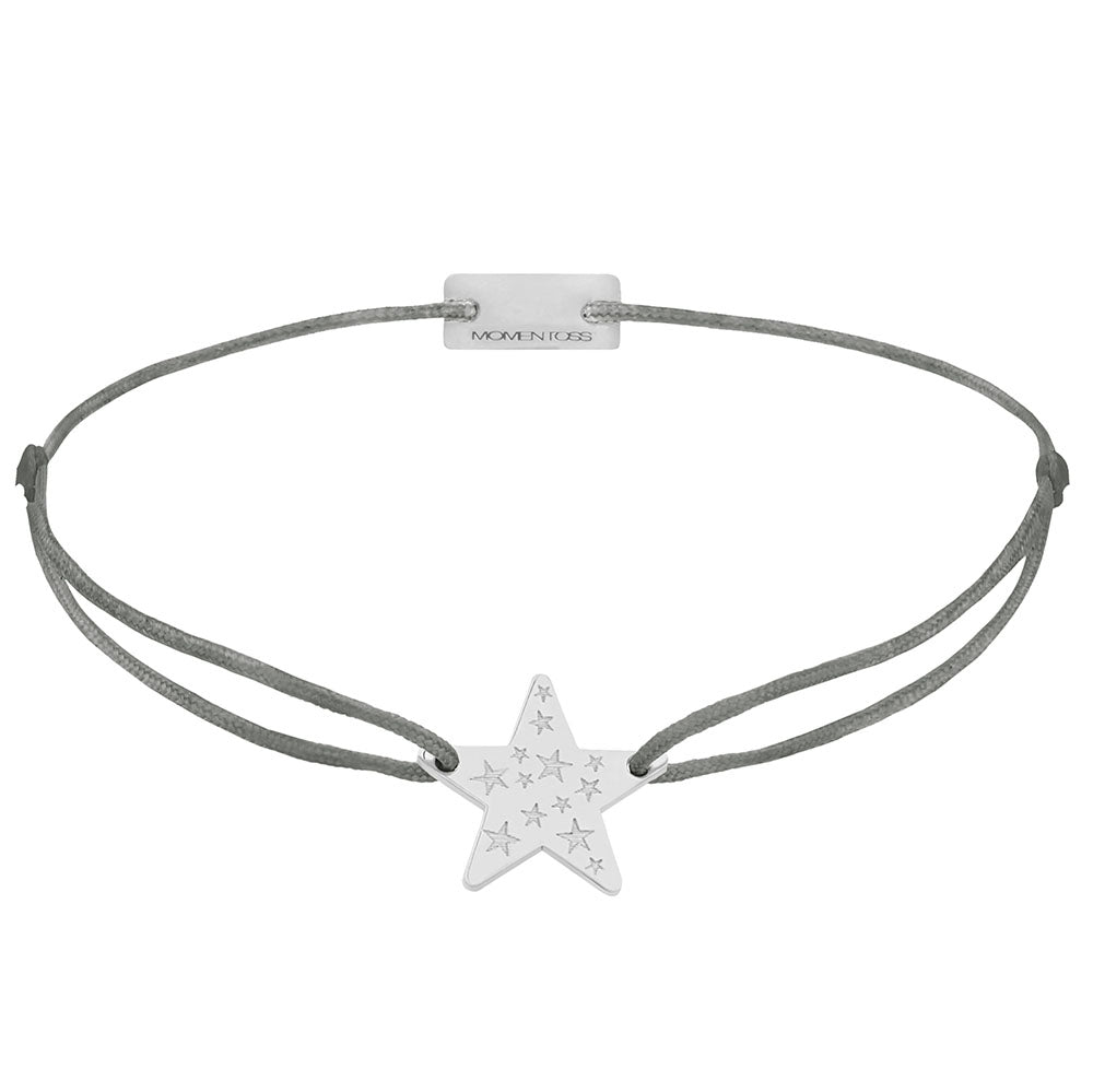 Stern Armband 925 Silber dunkelgrau Hoffnung Momentoss Wien