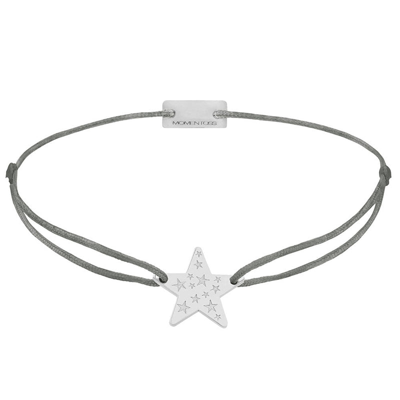 Stern Armband 925 Silber dunkelgrau Hoffnung Momentoss Wien