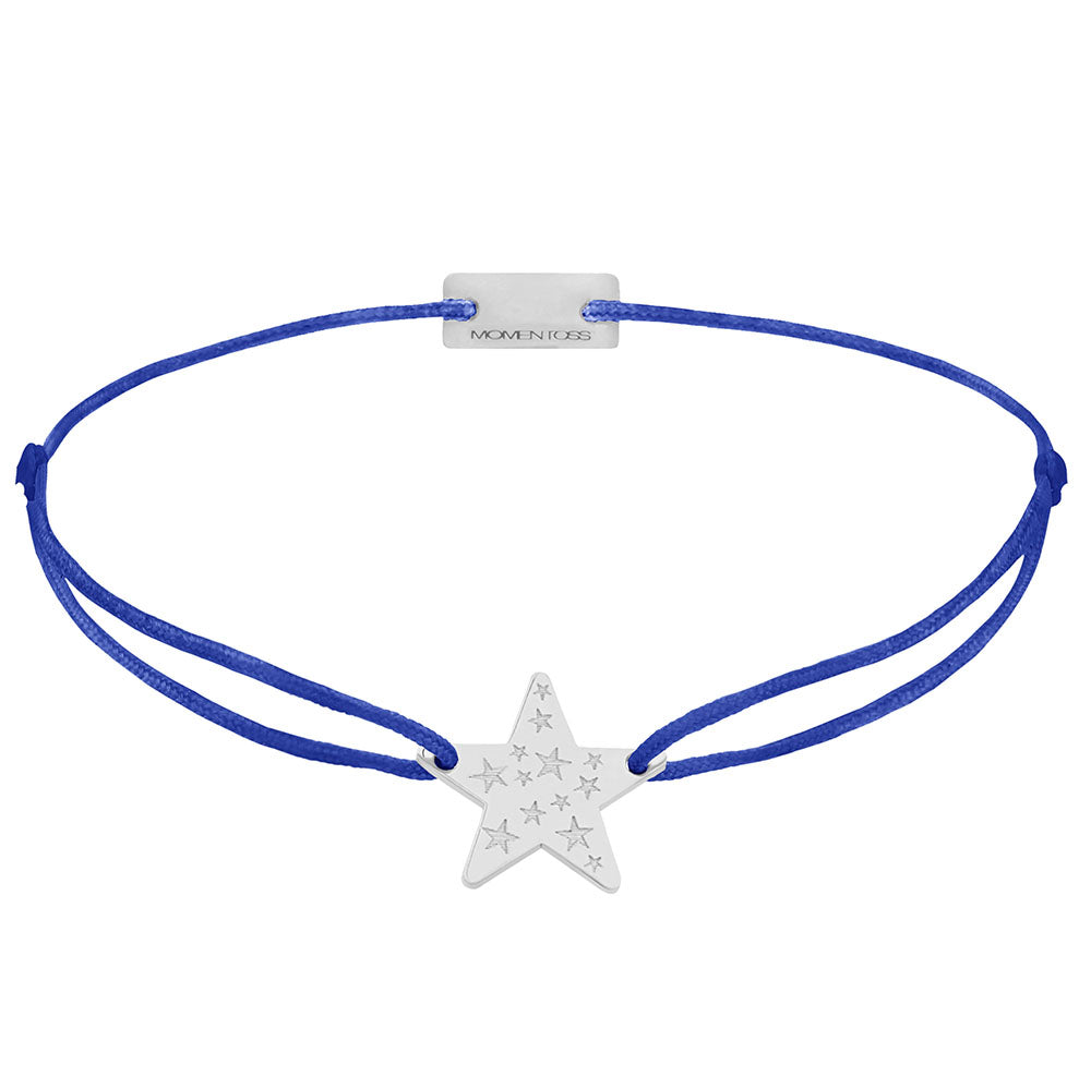 Stern Schmuckarmband 925 Silber royalblau Hoffnung Momentoss Wien