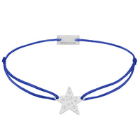Stern Schmuckarmband 925 Silber royalblau Hoffnung Momentoss Wien