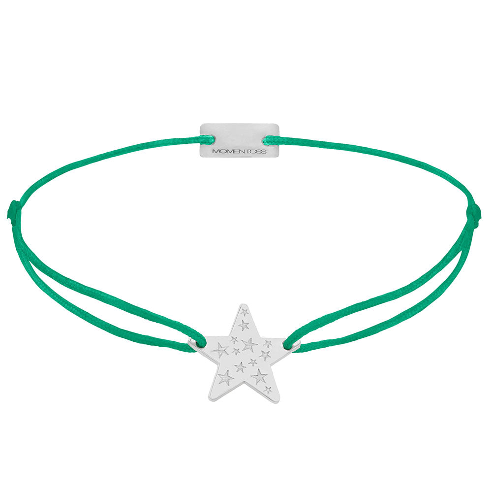 Stern Schmuckarmband 925 Silber grün Hoffnung Momentoss Wien