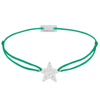 Stern Schmuckarmband 925 Silber grün Hoffnung Momentoss Wien