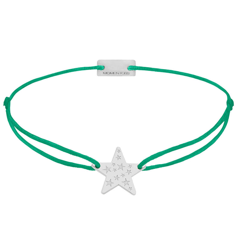Stern Schmuckarmband 925 Silber grün Hoffnung Momentoss Wien