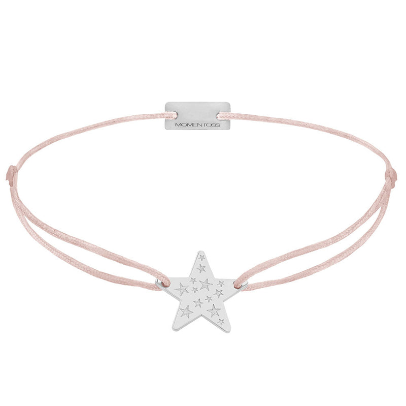 Stern Schmuckarmband 925 Silber hellrosa Hoffnung Momentoss Wien
