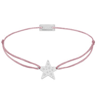 Stern Schmuckarmband 925 Silber rosa-braun Hoffnung Momentoss Wien