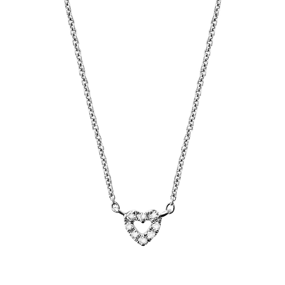 Diamond Halskette 18k Gold Heart