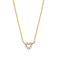 Diamond Halskette 18k Gold Herz