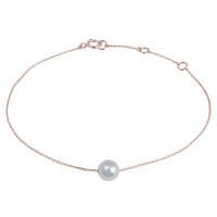 Diamond Bracelet 18k Gold Freshwater Pearl