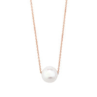 Diamond Halskette 18k Gold Süßwasserperle
