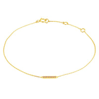 Armband 14k Gold pink Sapphire