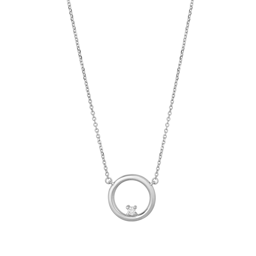 Diamond Halskette 18k Gold Circle